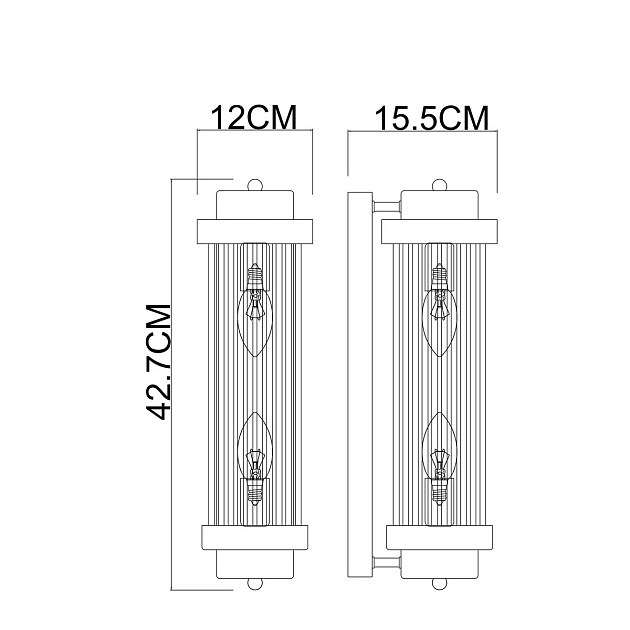 Настенный светильник Arte Lamp Hanna A1070AP-2CC Фото № 2