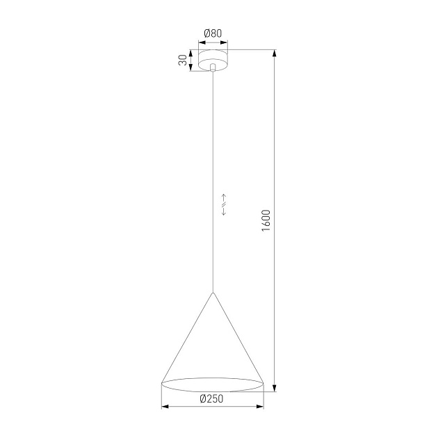Подвесной светильник TK Lighting 6651 Cono Фото № 2