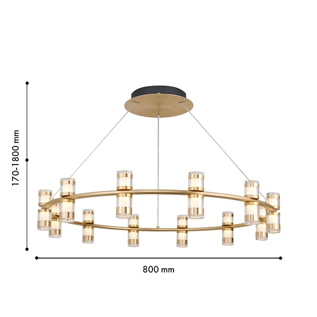 Подвесная светодиодная люстра Favourite Ampullen 4323-12P Фото № 2