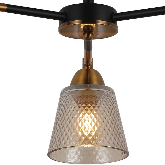Потолочная люстра Illumico IL8226-3COU-79 BK GD Фото № 2