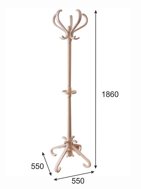 Напольная вешалка Мебелик В 10Н 000860 изображение 3 Напольная вешалка Мебелик В 10Н 000860 Фото № 3