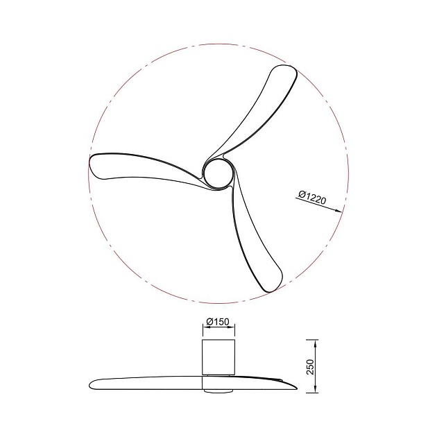 Люстра-вентилятор Mantra NEMO M 9046 Фото № 4