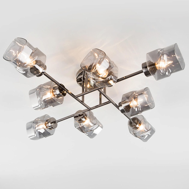 Потолочная люстра Eurosvet Hilari 30165/8 черный жемчуг Фото № 4