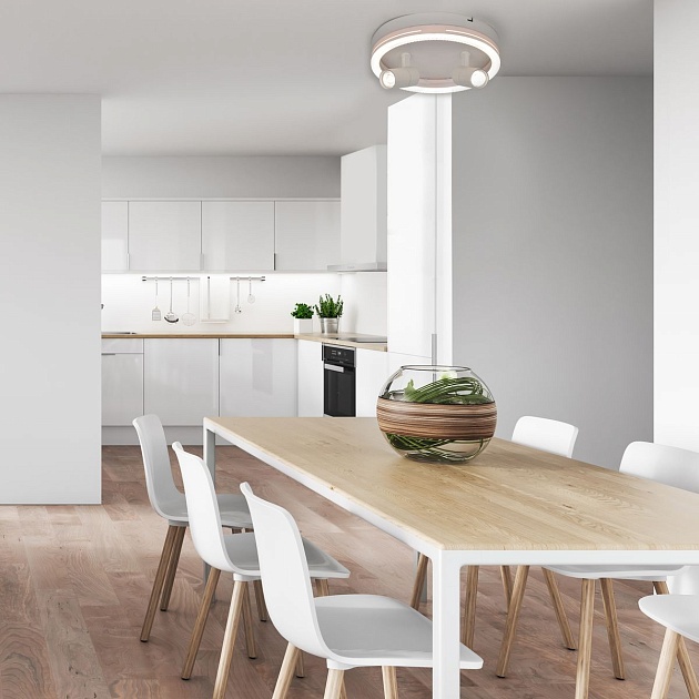 Потолочный светодиодный светильник Escada 20044SMA/03LED WH изображение 5 Потолочный светодиодный светильник Escada 20044SMA/03LED WH Фото № 5