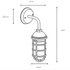 Уличный настенный светильник Lucide Limal 11876/01/30 1