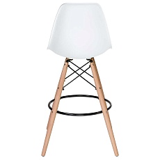 Стул барный DOBRIN DSW BAR (ножки светлый бук, цвет сиденья белый (W-02)) 638GPP-LMZL DSW BAR 1