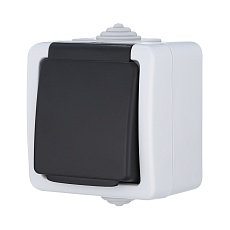 Розетка LK Studio одинарная с з/к, EF600G, 16A (серый) 80007 1