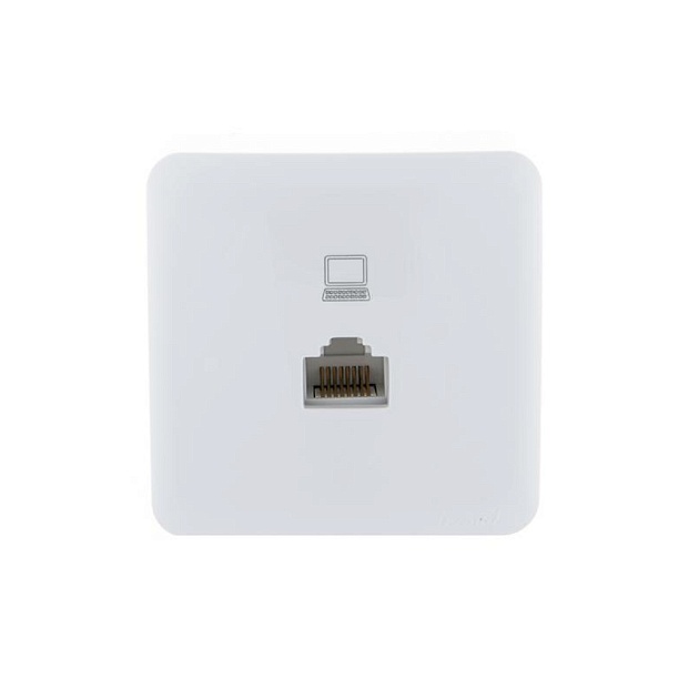 Розетка компьютерная Lezard Viola белая 751-0200-139 Фото № 1