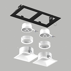 Комплект со светильником Lightstar Domino Quadro (214527+214506+214506+214006+214006) D5270606WMOD 3