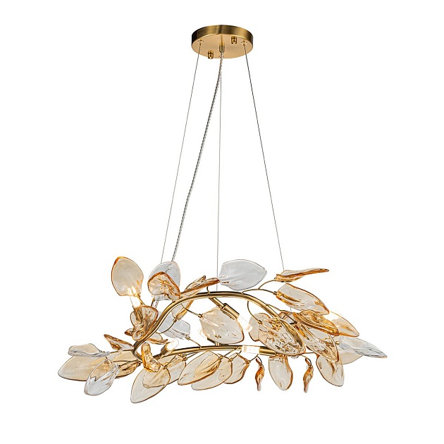 Подвесная люстра Indigo Olivo 11043/6P Amber V000449 Фото № 1