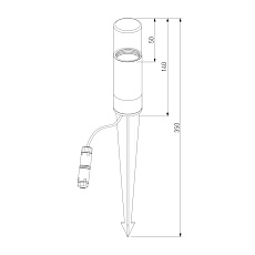 Ландшафтный светодиодный светильник Elektrostandard Hidden 35166/S a066034 1