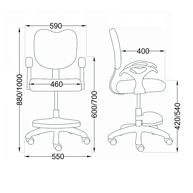 Детское кресло AksHome Catty синий космос, ткань 84762 Фото № 2