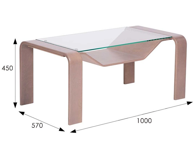 Журнальный стол Мебелик Гурон 1 005502 Фото № 3