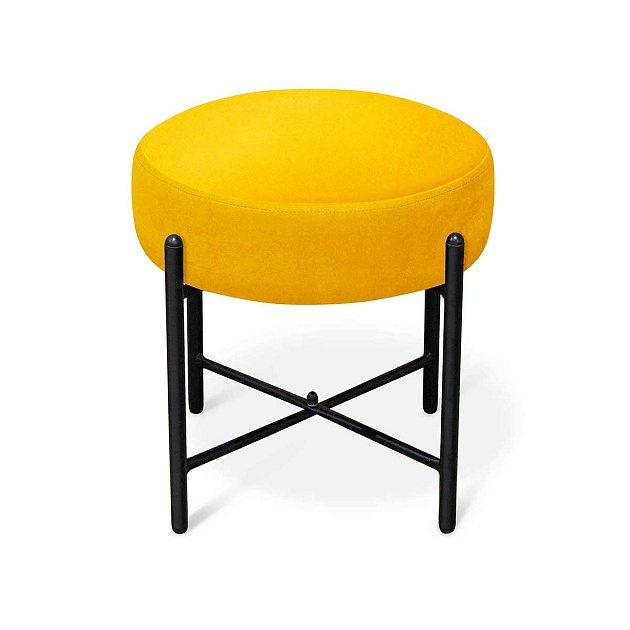 Пуф Sheffilton SHT-B4 желтый/черный муар 2347987702 Фото № 1