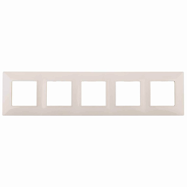 Рамка 5-постовая ЭРА Elegance 14-5005-02 Б0034406 Фото № 1