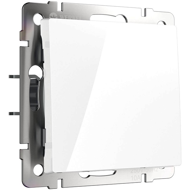 Выключатель одноклавишный проходной Werkel белый W1112001 4690389155055 Фото № 1