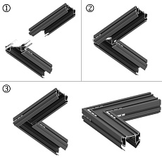 Соединительная планка угловая для шинопроводов Novotech VECTOR 135306 1