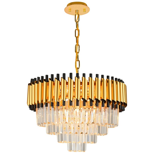 Подвесная люстра Natali Kovaltseva Darian 76017/10C Gold изображение 1 Подвесная люстра Natali Kovaltseva Darian 76017/10C Gold Фото № 1