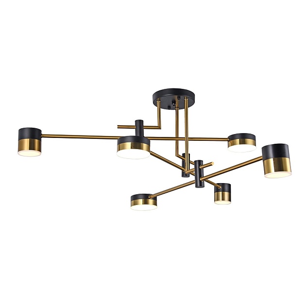 Потолочная светодиодная люстра Gerhort G51243/6BK+AB Фото № 1