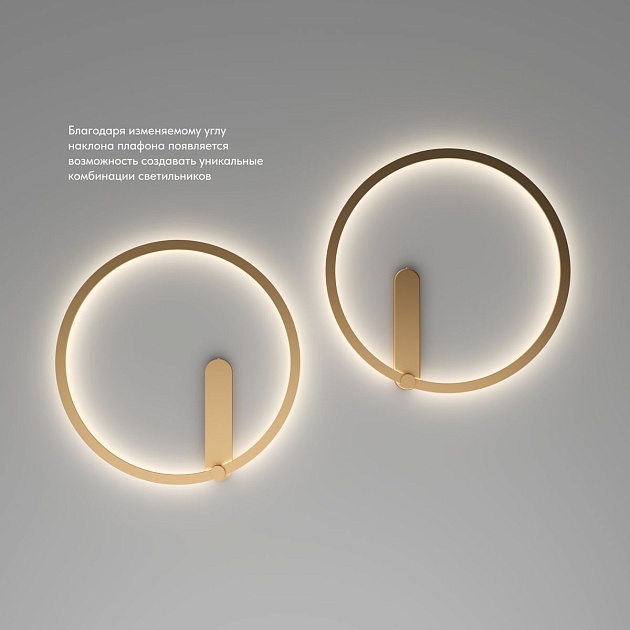 Настенный светодиодный светильник Denkirs Round DK5035-SG изображение 3 Настенный светодиодный светильник Denkirs Round DK5035-SG Фото № 3