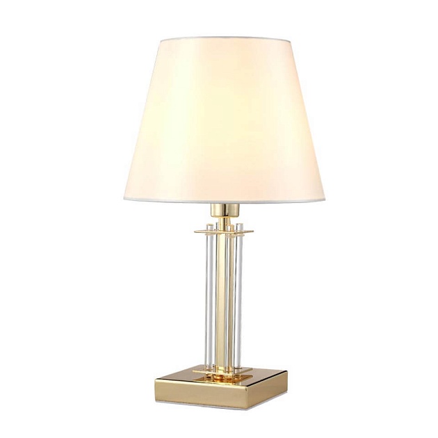 Настольная лампа Crystal Lux Nicolas LG1 Gold/White изображение 3 Настольная лампа Crystal Lux Nicolas LG1 Gold/White Фото № 3