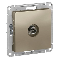 ТВ-розетка оконечная Systeme Electric AtlasDesign шампань ATN000591