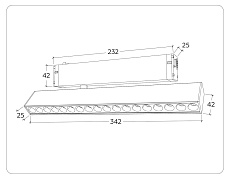 Трековый светодиодный светильник Ambrella Light Track System Magnetic 220V GL1351 2