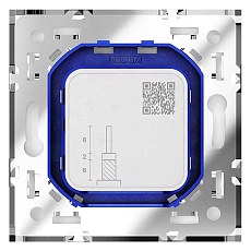 Розетка телевизионнная встраиваемая Voltum S70 оконечная TV+SAT, (белый глянцевый) VLS060401 1