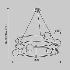 Подвесная люстра Maytoni Balance MOD317PL-06B 1