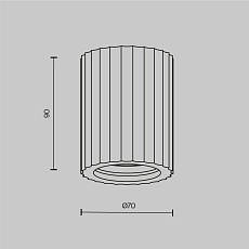 Потолочный светильник Maytoni Technical C121CL-GU10-W 2