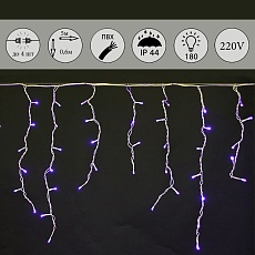 Cветодиодная гирлянда Sneha бахрома 230V синий статичный A-056R BL 2