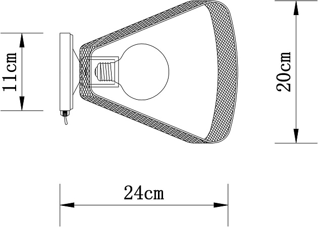 Бра Arte Lamp Maasym A7044AP-1BK Фото № 2