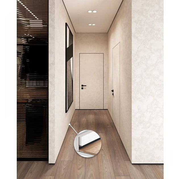 Теневой напольный плинтус FerGipps черный ПП 30 УТ000002193 Фото № 3