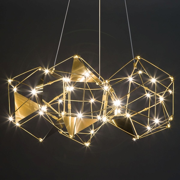 Подвесной светодиодный светильник Eurosvet Uma 90369/5 медь Фото № 5