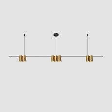 Подвесная люстра Denkirs Orbit DK4063-BK+SG