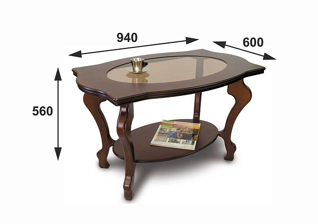 Журнальный стол Мебелик Берже 1С 001498 изображение 3 Журнальный стол Мебелик Берже 1С 001498 Фото № 3