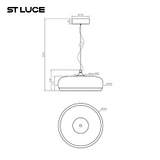Подвесной светодиодный светильник ST Luce Ripple SL6014.503.01 1
