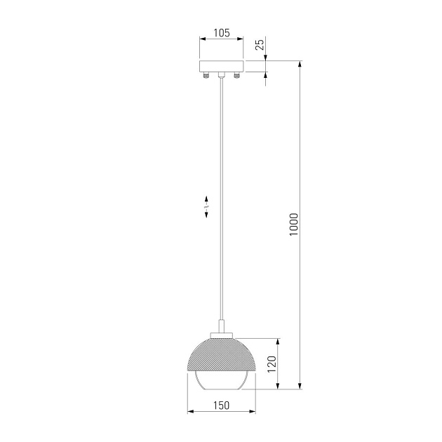 Подвесной светильник Eurosvet 50106/1 античная бронза/черный Фото № 2