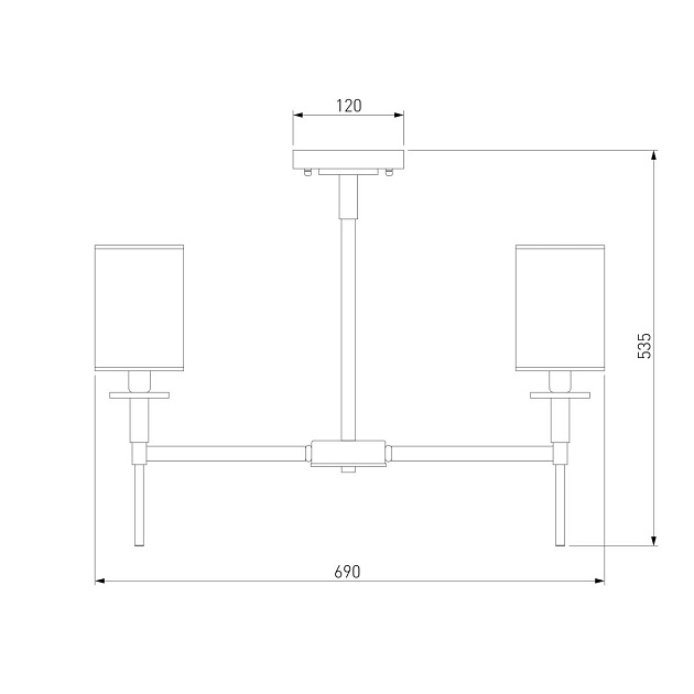 Подвесная люстра Eurosvet Brielle 60132/6 латунь Фото № 2