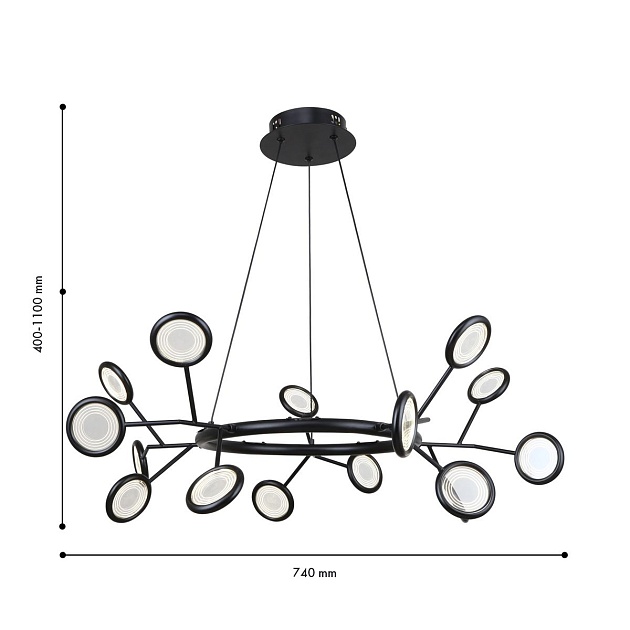 Подвесная светодиодная люстра F-Promo Mugs 4252-15P изображение 2 Подвесная светодиодная люстра F-Promo Mugs 4252-15P Фото № 2