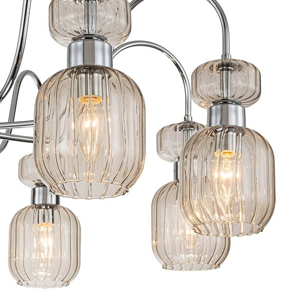 Потолочная люстра Escada Gloss 1141/8PL Chrome/Beige Фото № 2