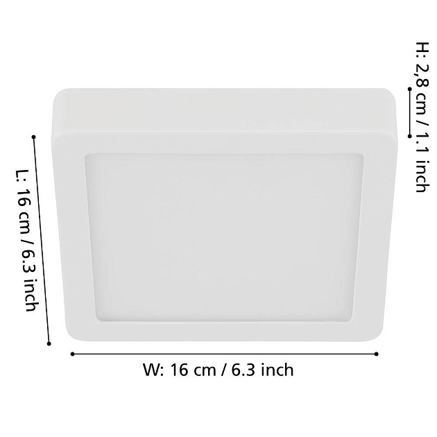Потолочный светодиодный светильник Eglo FUEVA 5 900589 изображение 2 Потолочный светодиодный светильник Eglo FUEVA 5 900589 Фото № 2
