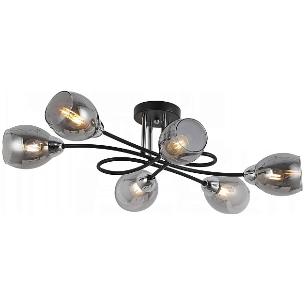 Потолочная люстра Illumico IL8263-6COU-79 BK CR изображение 1 Потолочная люстра Illumico IL8263-6COU-79 BK CR Фото № 1