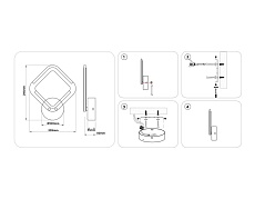 Светильник светодиодный настенный Ambrella light ACRYLICA FA8951 4