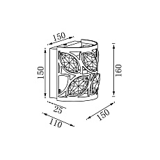 Настенный светильник Vele Luce Rosa VL3216W01 4