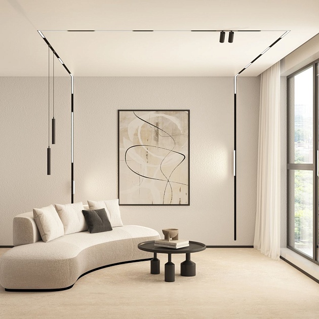 Трековый светодиодный светильник Denkirs Smart Linear DK8018-BK Фото № 4