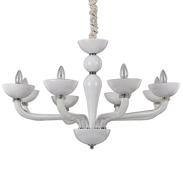 Подвесная люстра Ideal Lux Casanova SP8 Bianco 094045 изображение 1 Подвесная люстра Ideal Lux Casanova SP8 Bianco 094045 Фото № 1