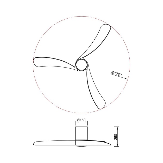 Люстра-вентилятор Mantra NEMO M 9047 Фото № 2