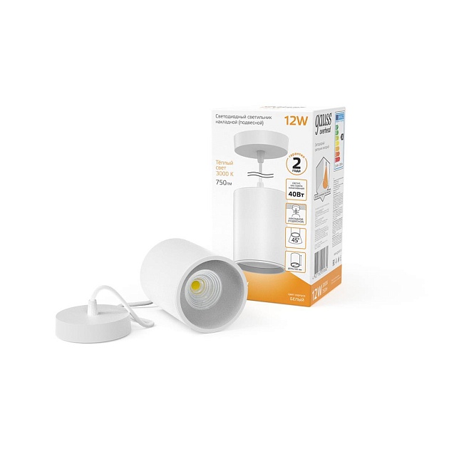 Подвесной светодиодный светильник Gauss HD039 Фото № 5