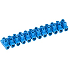 Зажим контактный винтовой ЗВИ-3 н/г 1,0-2,5мм2 12пар синий IEK UZV6-003-04